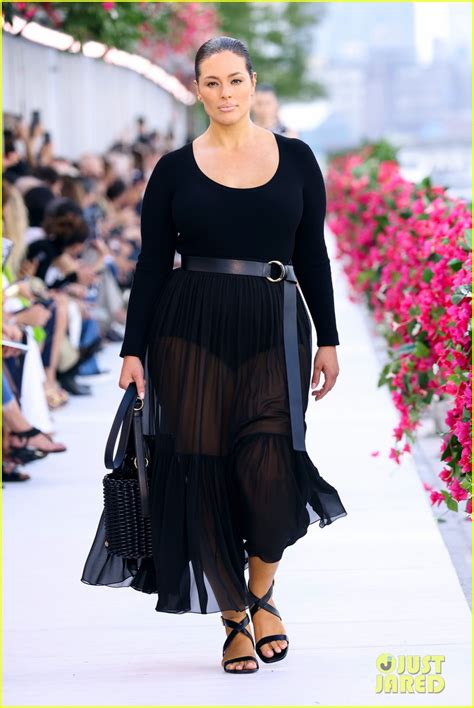 Ashley Graham Walks in Michael Kors NYFW Show 